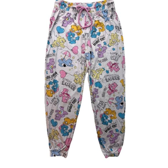 Care Bears Pajamas Pants Womens Size Small Joggers 80's Retro Toy Sleepwear - Picture 1 of 16